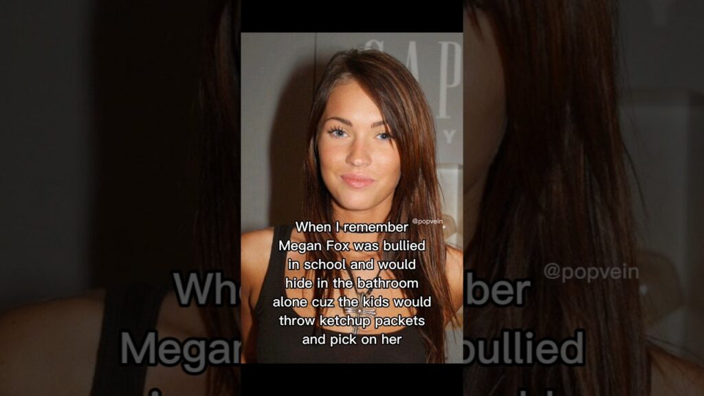 When I remember Megan Fox was bullied in school and would hide in the bathroom ๐ When I remember Megan Fox was bullied in school and would hide in the bathroom ๐