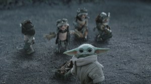 (L-R) Anzellans and Grogu in Lucasfilm's THE MANDALORIAN AND GROGU. Photo courtesy of Lucasfilm. © 2026 Lucasfilm Ltd™. All Rights Reserved.