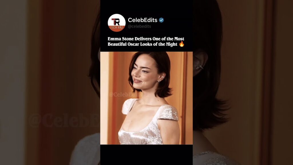 Emma Stone Delivers One of the Most Beautiful Oscar Looks of the Night ✨🔥