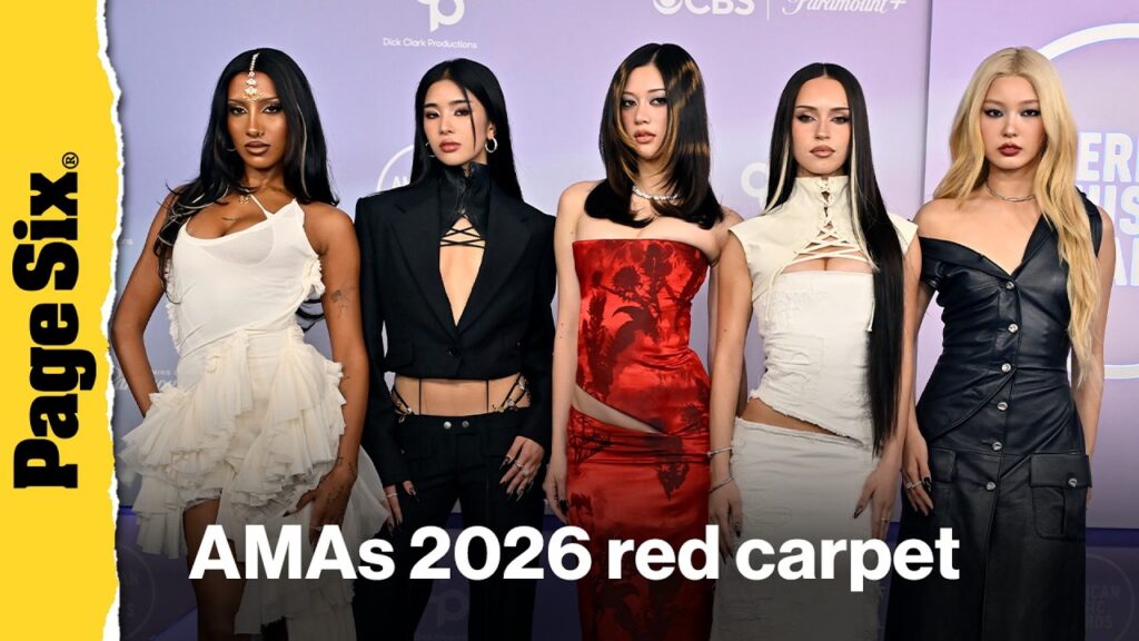 AMAs 2026 red carpet: Teyana Taylor, Katseye and more celebrity looks