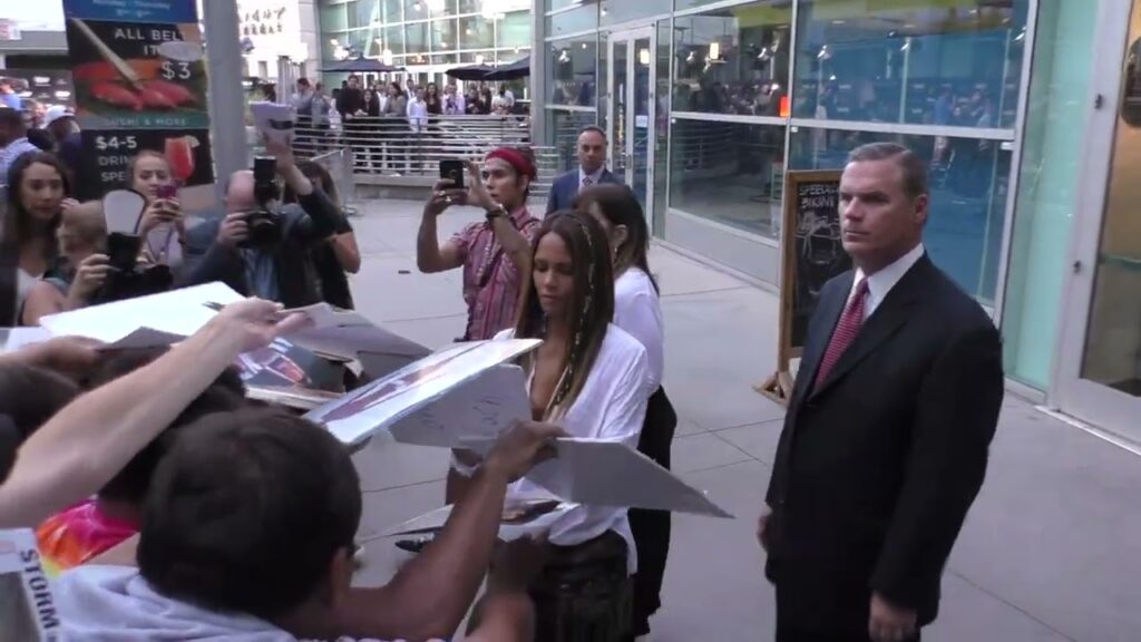 Halle Berry greets fans outside ArcLight Theatre in Hollywood Halle Berry greets fans outside ArcLight Theatre in Hollywood