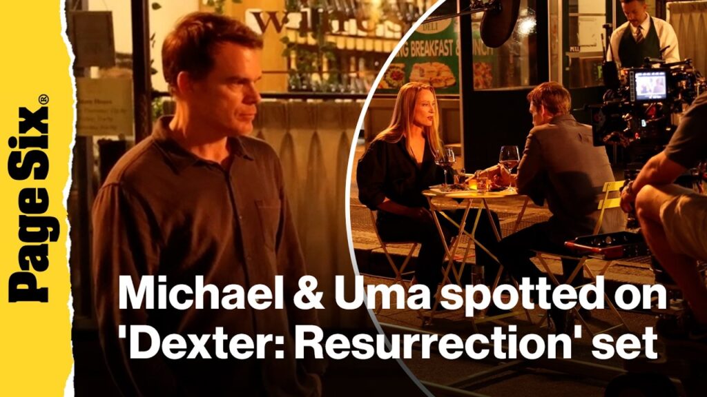 Michael C. Hall and Uma Thurman spotted filming for 'Dexter: Resurrection' in New York City