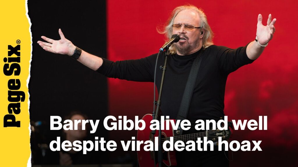 Barry Gibb alive and well despite viral death hoax