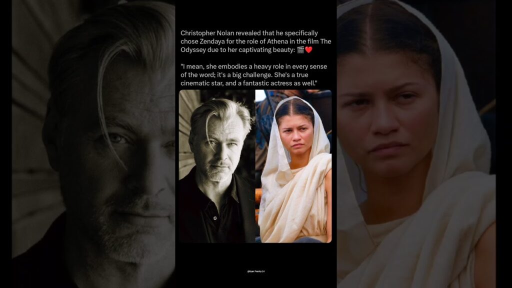 “Christopher Nolan’s Powerful Reason for Casting Zendaya 🎬✨” #Zendaya #ChristopherNolan #TheOdyssey