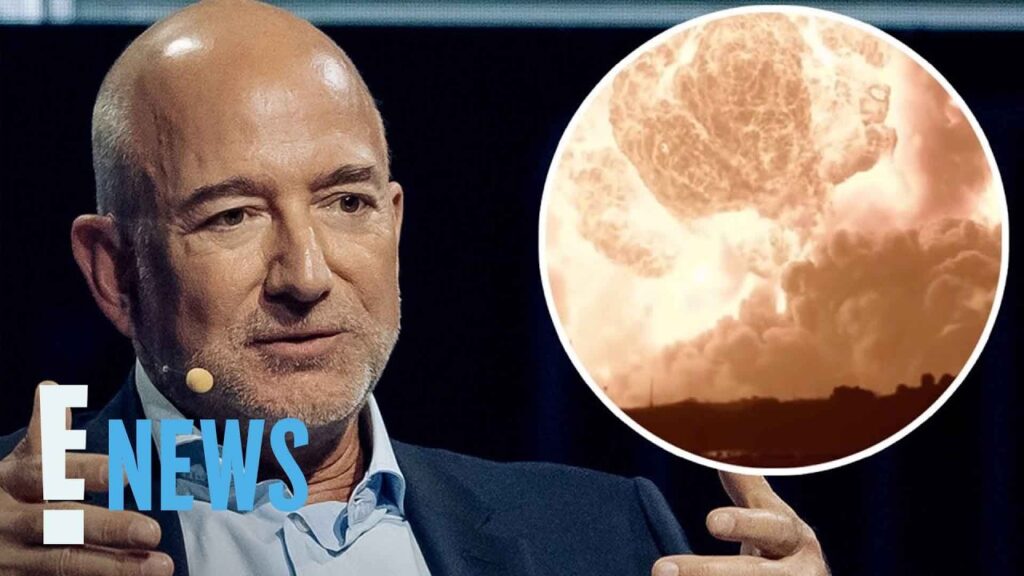 Jeff Bezos Reacts After Blue Origin Rocket Explodes on Launchpad | E! News Jeff Bezos Reacts After Blue Origin Rocket Explodes on Launchpad | E! News