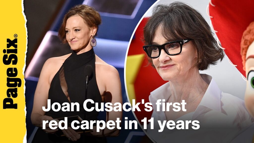 Joan Cusack makes first red carpet appearance in 11 years at 'Toy Story 5' premiere