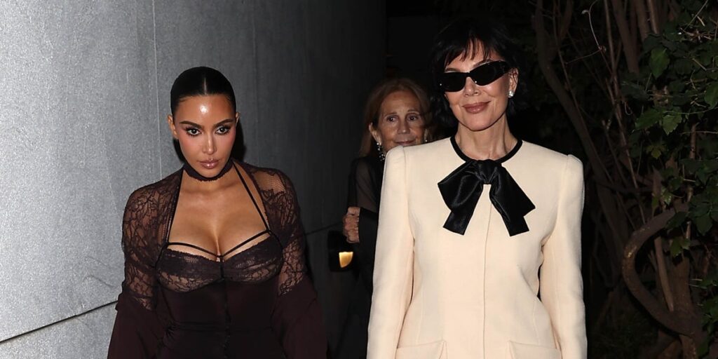 Kris Jenner and Kim Kardashian Have a Mismatched Mother-Daughter Date Night