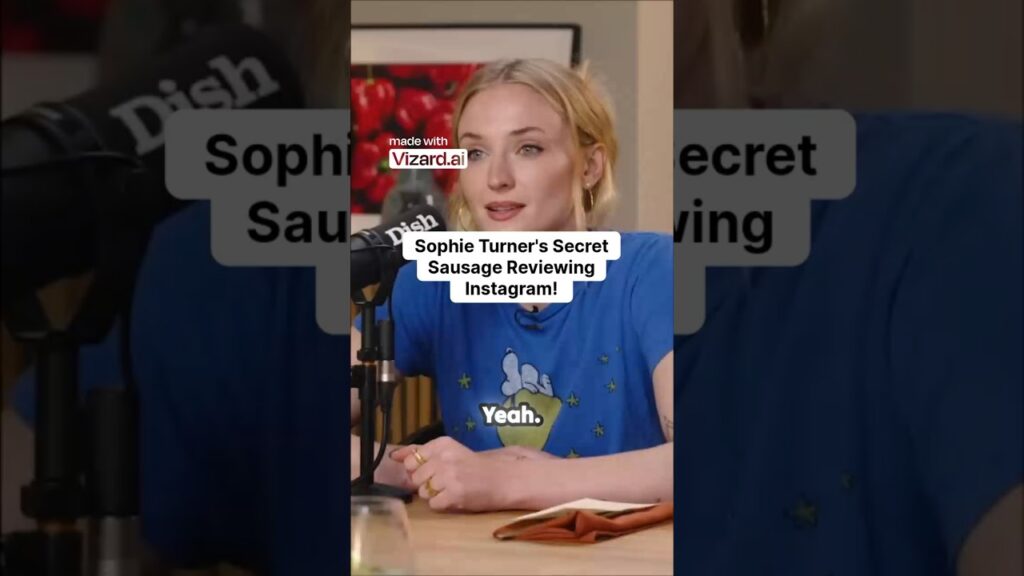 Sophie Turner's Secret Sausage Reviewing Instagram! #viral #trending #interview #paparazzi #srk