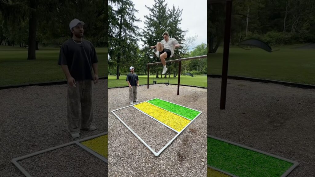 Who can jump the furthest!