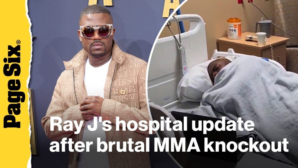 Ray J seen in hospital bed on live stream after brutal MMA knockout Ray J seen in hospital bed on live stream after brutal MMA knockout