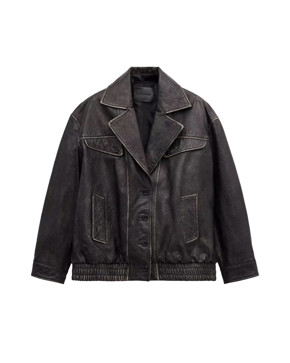 Oversized Leather Jacket