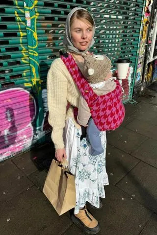 Nell Hudson and her babyCredit: nell hudson/instagram