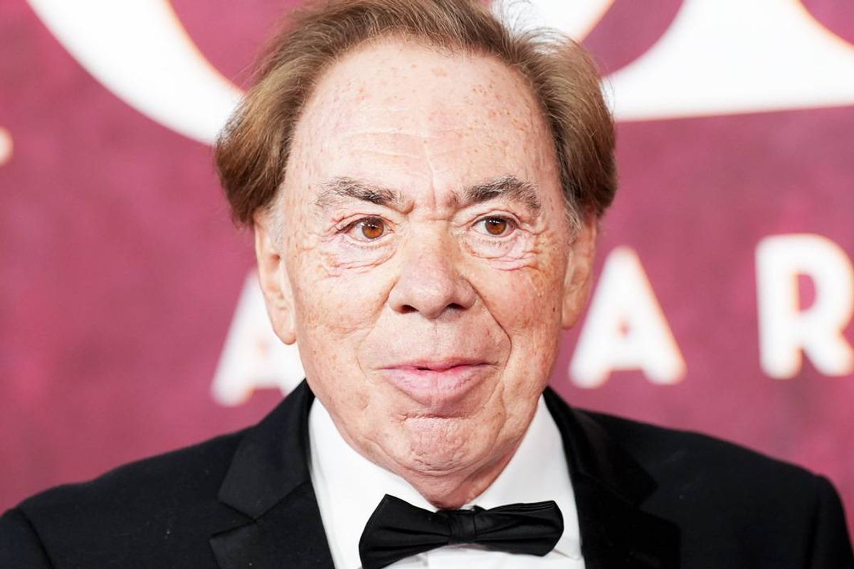 Andrew Lloyd Webber in black tuxedo and bow tie