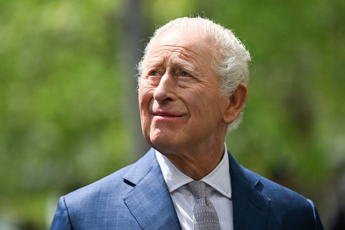 NEW YORK, NEW YORK - APRIL 29: King Charles III looks on during a ceremony at the National September 11 Memorial on day three of the State Visit of King Charles III and Queen Camilla to the United States of America, on April 29, 2026 in New York City. In his first visit to the U.S. as the British monarch, King Charles III toured the nation's capital where he met with U.S. President Trump at the White House and addressed a joint meeting of Congress before traveling to New York City as part of a multi-day trip to mark the United States of America's 250th anniversary of its independence. (Photo by Samir Hussein/Samir Hussein/WireImage)