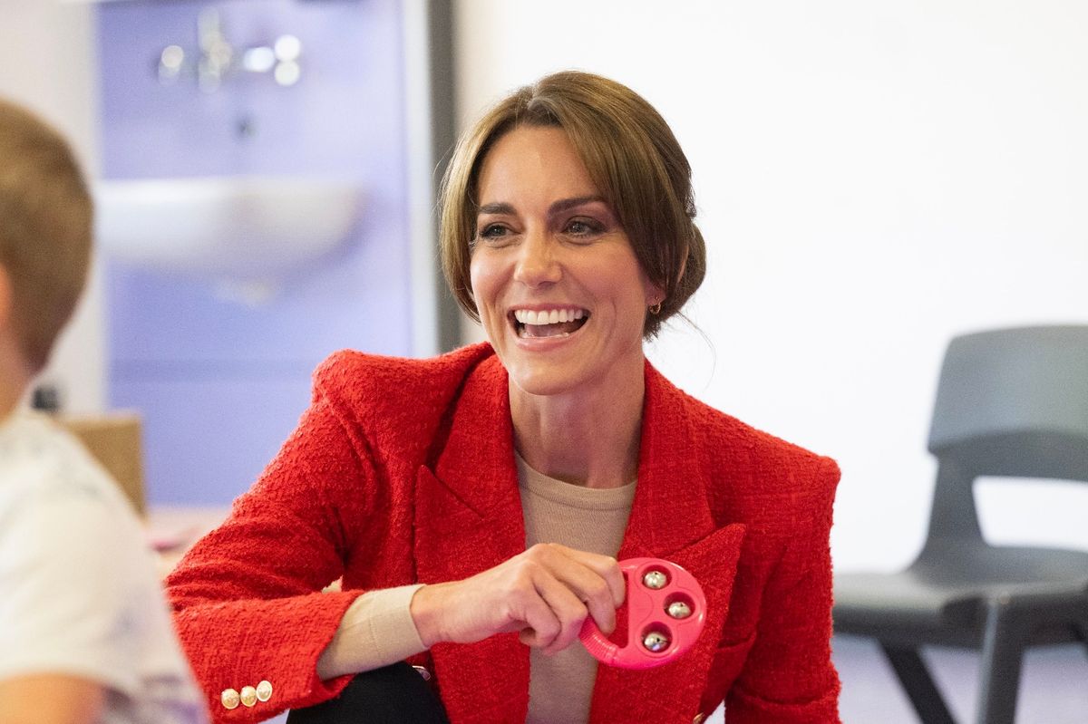 The Princess of Wales joins a family portage session at the Orchards Centre in Milton Regis, Sittingbourne, Kent, to highlight the importance of supporting children with special education