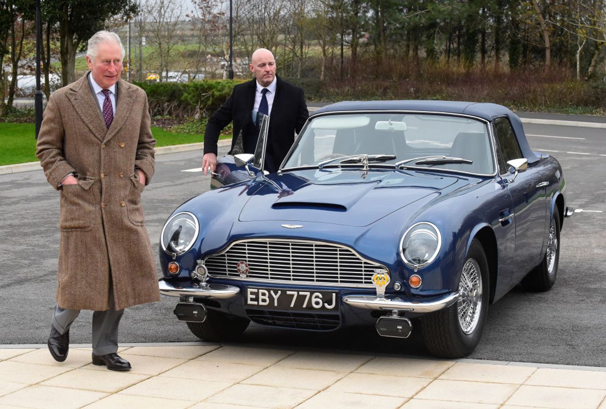King Charles and his Aston Martin