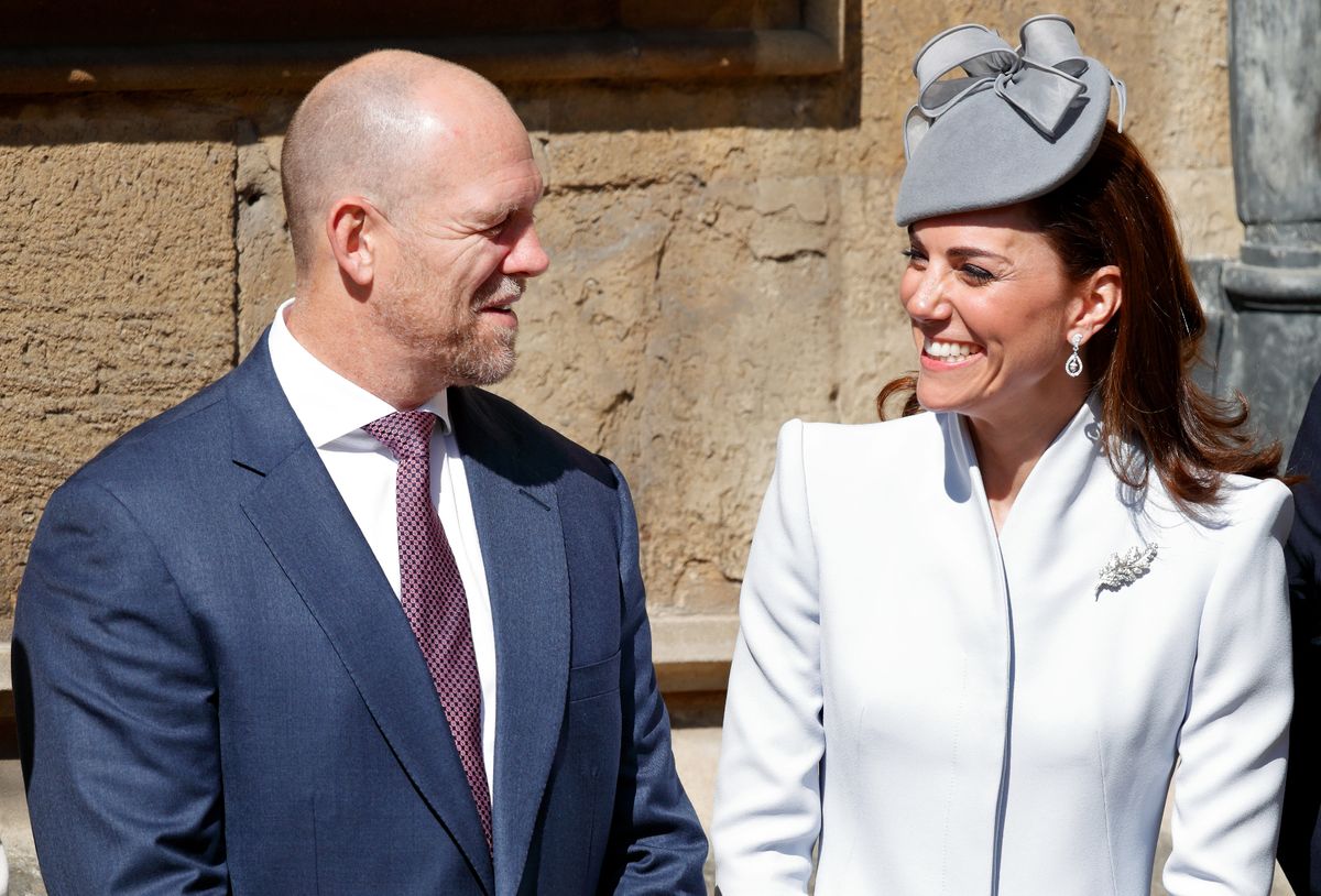 Mike Tindall with the Princess of Wales 