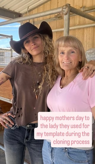 Paris Jackson's Mothers Day post for Debbie Rowe: "happy mothers day to the lady they used for my template during the cloning process"
