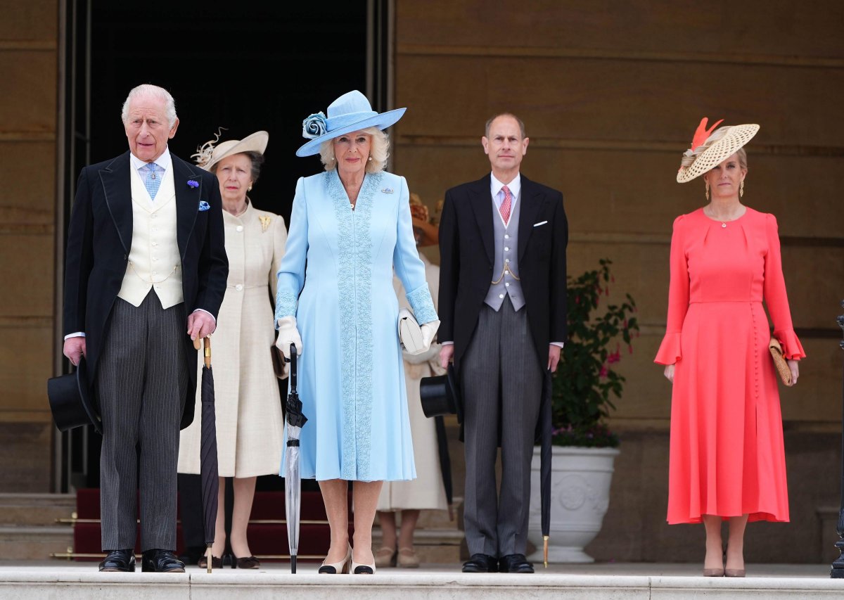 Members of the British royal family attend a garden party at Buckingham Palace on May 6, 2026 (Aaron Chown/PA Images/Alamy)