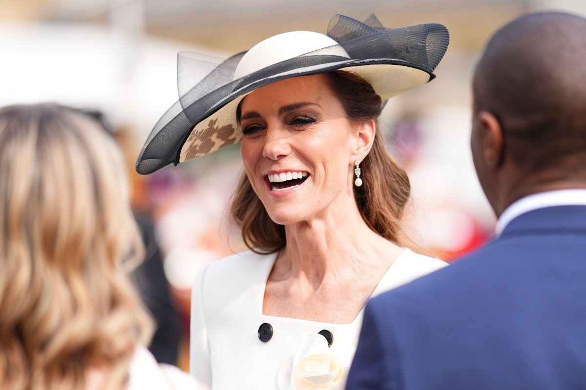 Members of the British royal family attend a garden party at Buckingham Palace on May 8, 2026 (Aaron Chown/PA Images/Alamy)
