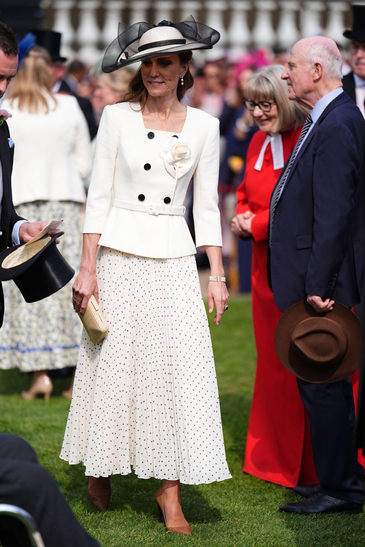 Members of the British royal family attend a garden party at Buckingham Palace on May 8, 2026 (Aaron Chown/PA Images/Alamy)