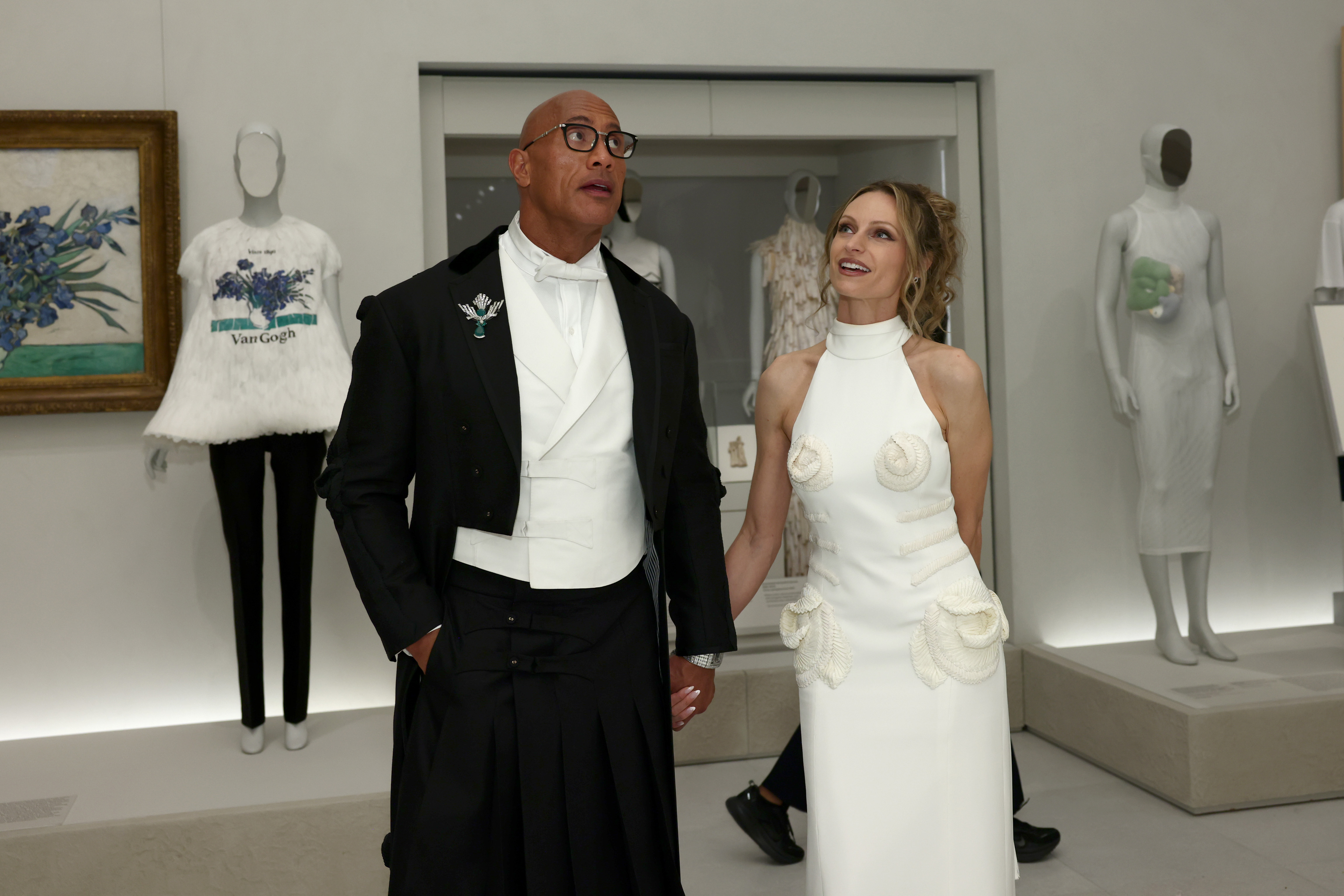 Dwayne Johnson and Lauren Hashian attend the 2026 Met Gala