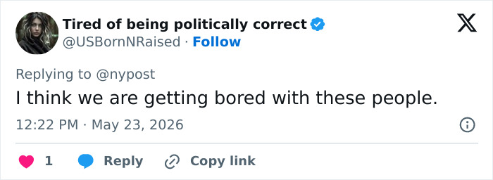 Tweet expressing boredom with Taylor Swift wedding guest drama