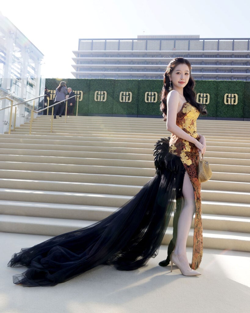 Esther Yu arrives at the Gold House 5th Annual Gold Gala