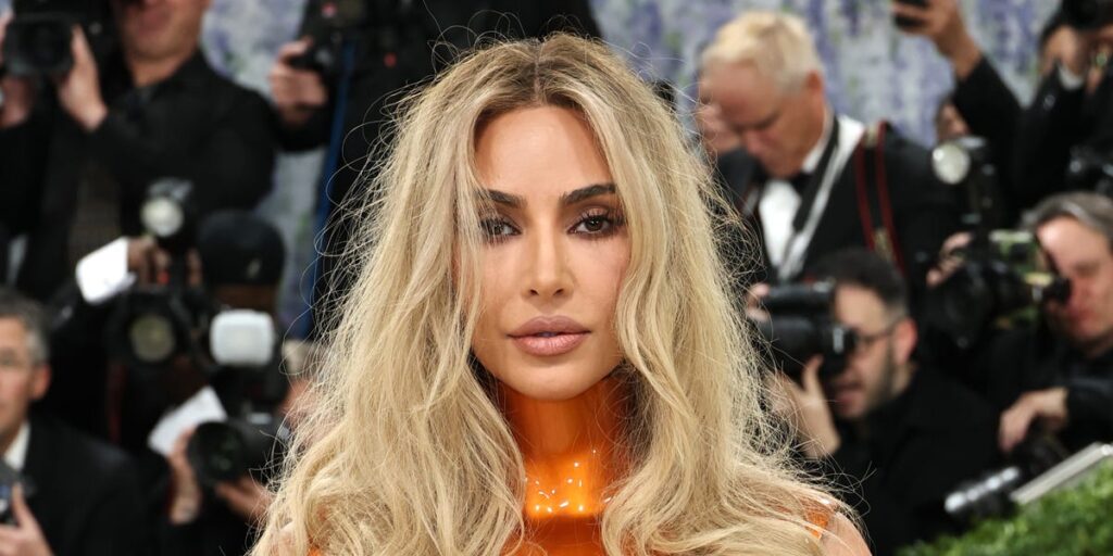 Kim Kardashian’s Rust-Gold Breastplate Is Made From a Mold of a ’60s Model