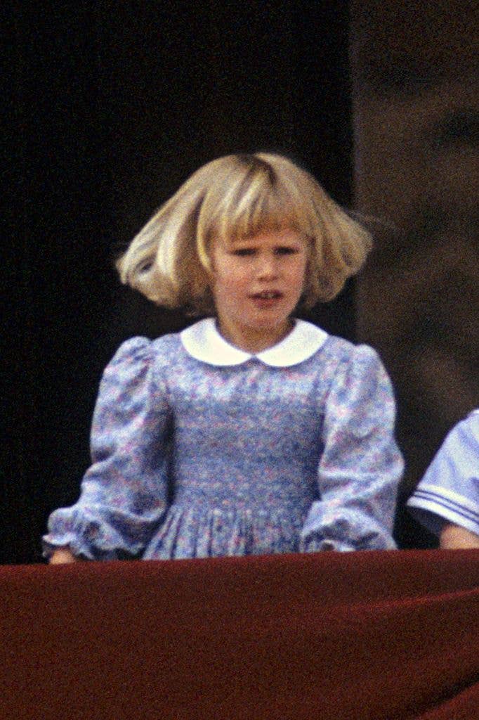 Zara looked exactly like her mum when she was a young girl 