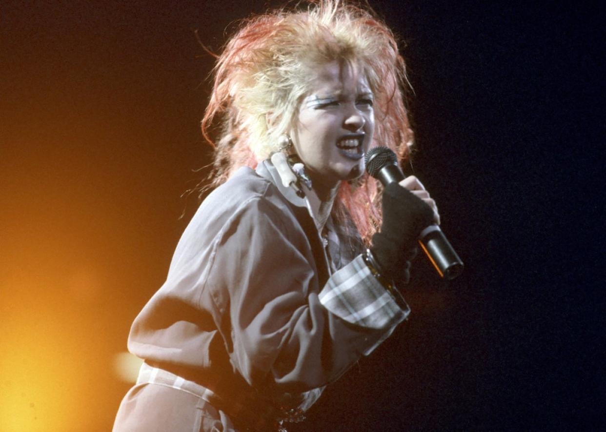 Cyndi Lauper performing in 1980. - 