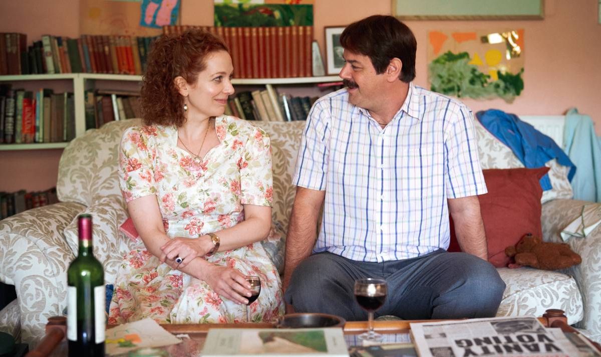 Rivals season two stars Katherine Parkinson and Danny Dyer as Lizzie and Freddie. 