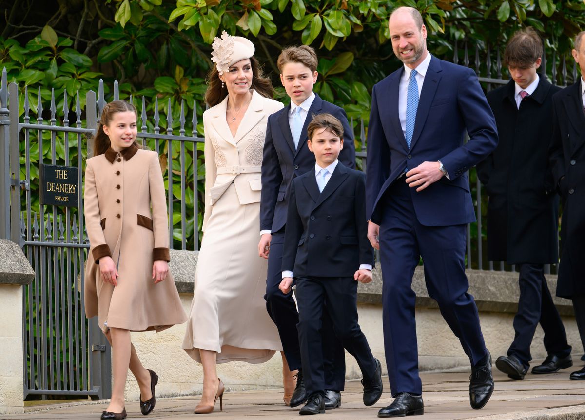 William and Kate with their three children George, Charlotte and Louis