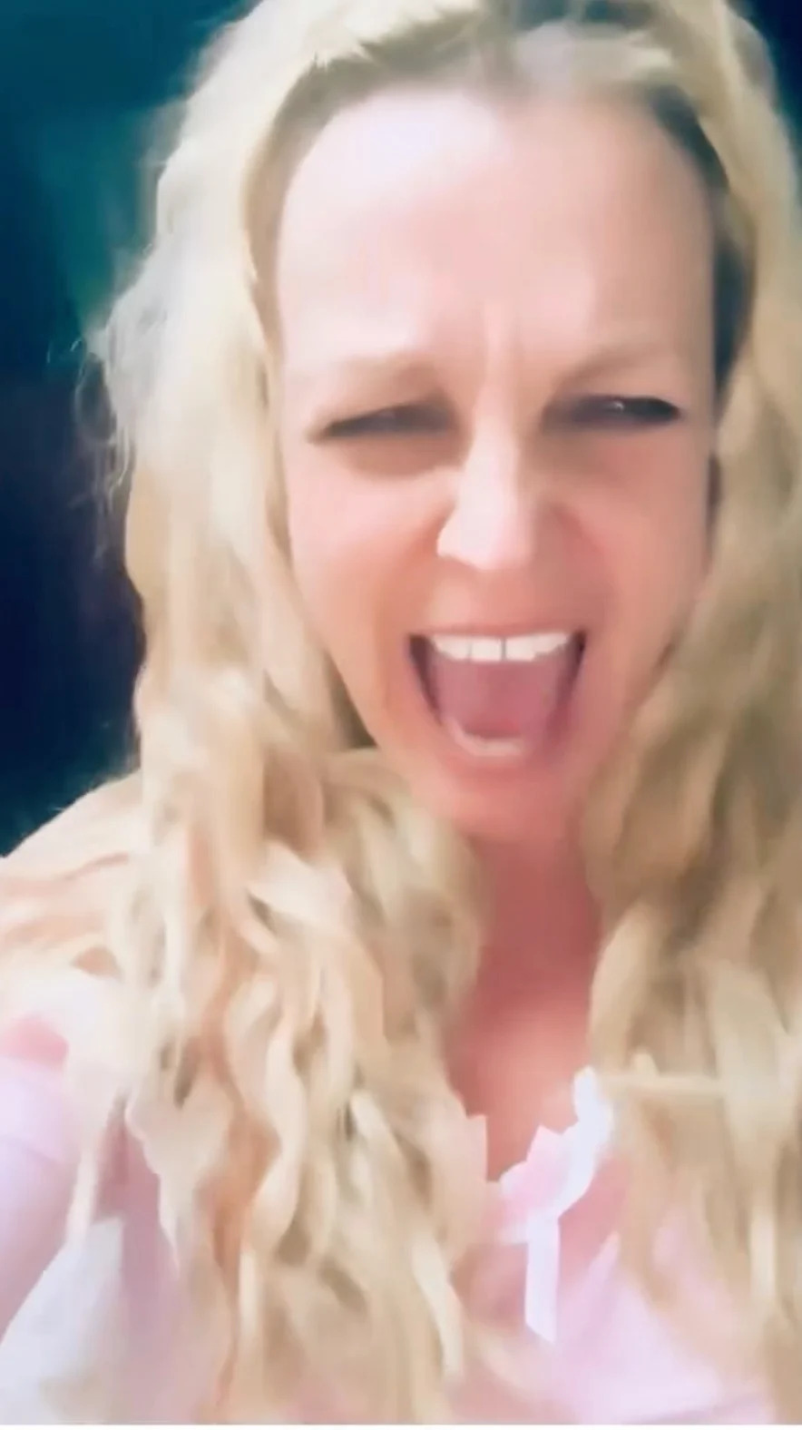 Britney Spears addressed fans for the first time (as pictured here) since having an alleged “outburst” at a restaurant earlier this week. britney spears/ instagram