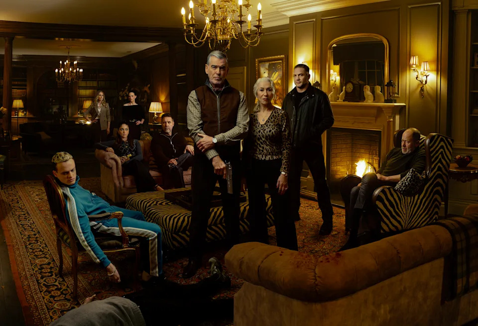 Hardy (pictured here with fellow cast members, Brosnan, Mirren, Daniel Betts, Anson Boon, Joanne Froggatt, Mandeep Dhillon, Lara Pulver and Paddy Considine) also clashed with the show’s executive producer, Jeff Butterworth. Jason Bell/PLaramount+