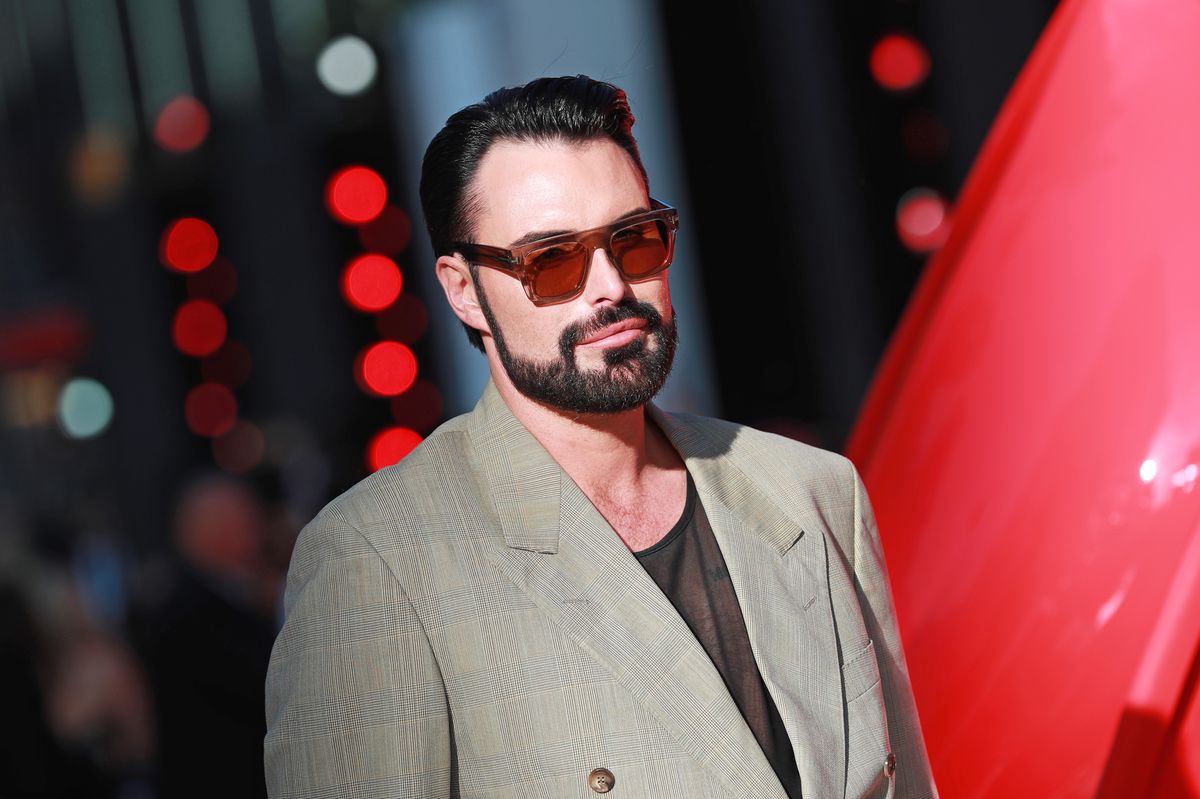 LONDON, ENGLAND - APRIL 22: Rylan Clark attends the European Premiere of "The Devil Wears Prada 2" in Leicester Square on April 22, 2026 in London, England. (Photo by Grant Buchanan/Dave Benett/WireImage)