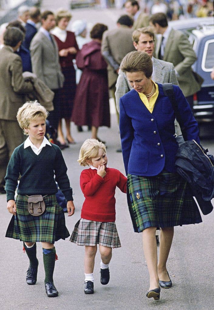 Anne is a mum to both Zara And Peter Phillips