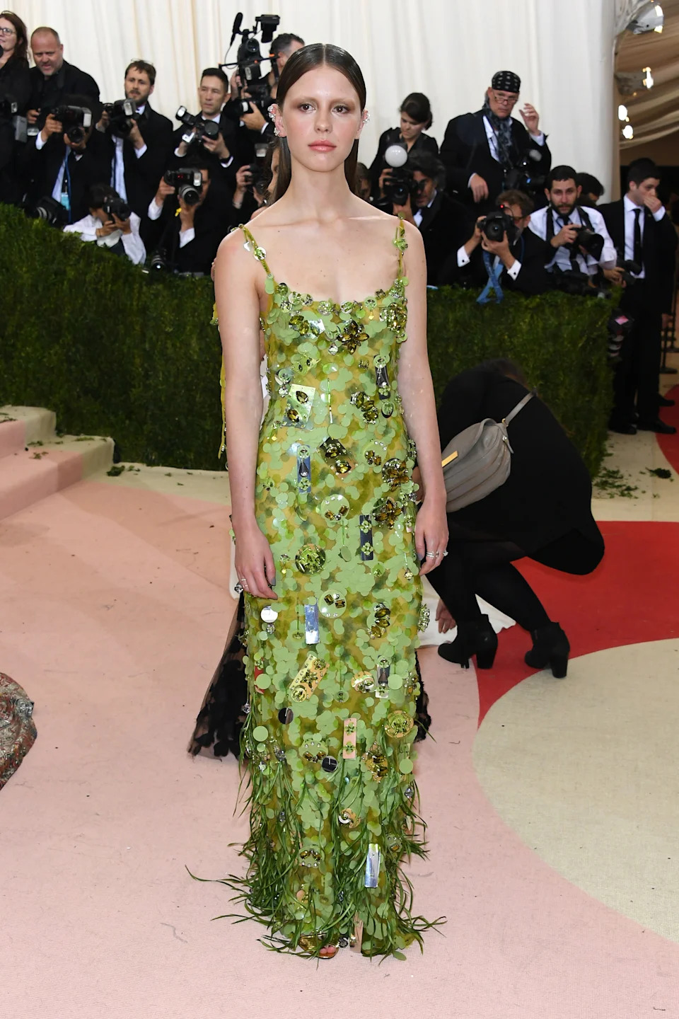NEW YORK, NY - MAY 02:  Mia Goth attends the "Manus x Machina: Fashion In An Age Of Technology" Costume Institute Gala at Metropolitan Museum of Art on May 2, 2016 in New York City.  (Photo by Larry Busacca/Getty Images)