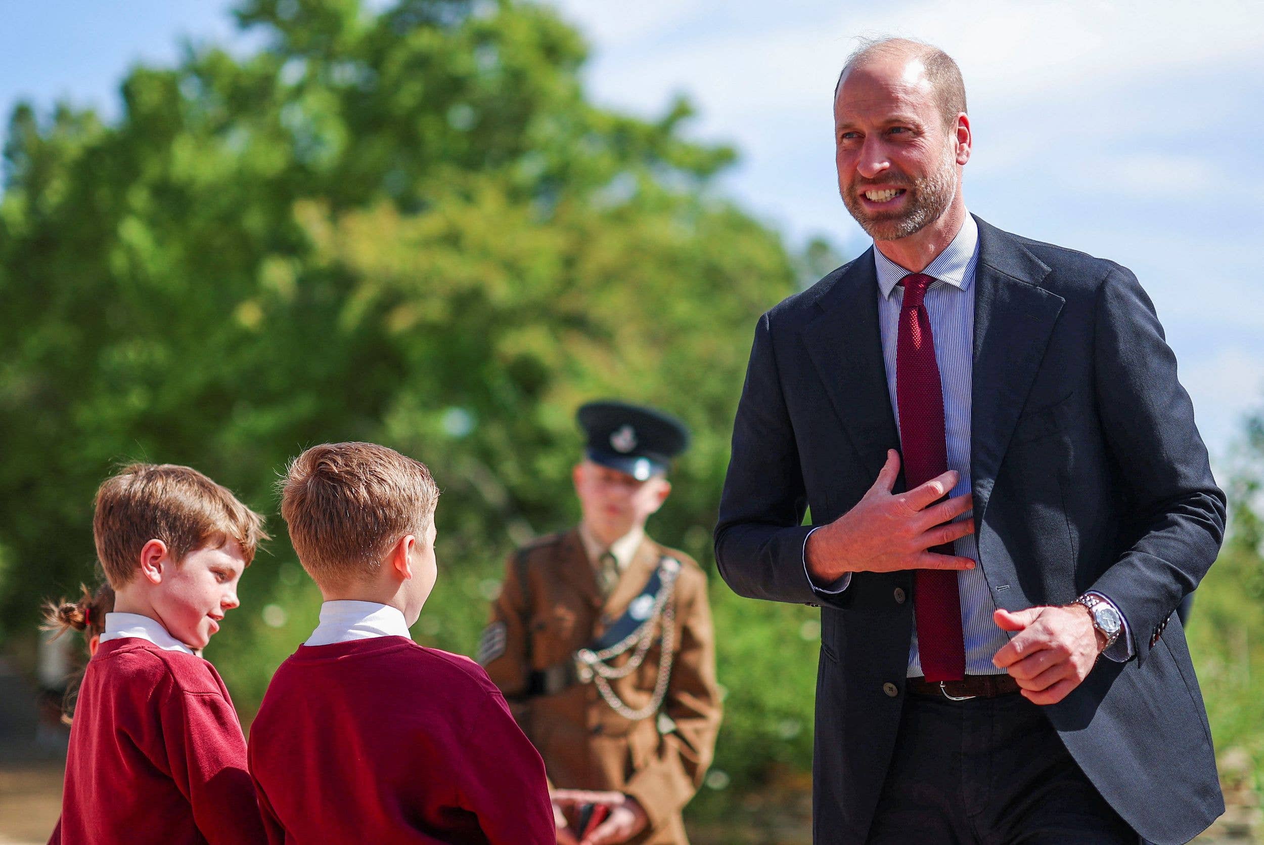 Prince William on a visit to Nansledan, Newquay
