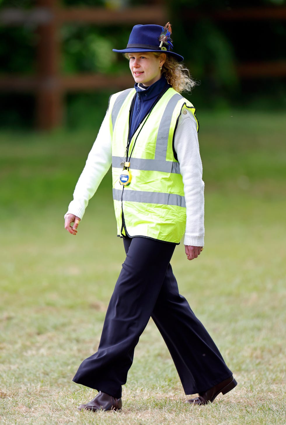 windsor, england may 16: (embargoed for publication in uk newspapers until 24 hours after create date and time) lady louise windsor, working as an official during the international carriage driving competition, attends day 3 of the royal windsor horse show 2026 in home park, windsor castle on may 16, 2026 in windsor, united kingdom. (photo by max mumby/indigo/getty images)
