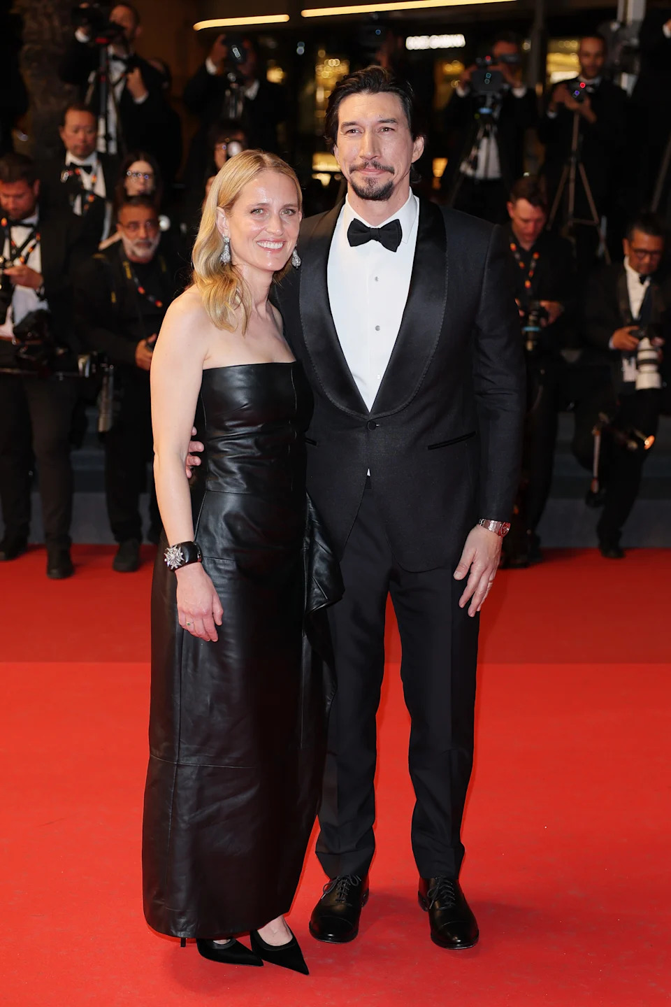 CANNES, FRANCE - MAY 16: Joanne Tucker and Adam Driver attend the "Paper Tiger" screening during the 79th annual Cannes Film Festival at Palais des Festivals on May 16, 2026 in Cannes, France. (Photo by Ernesto Ruscio/Getty Images)
