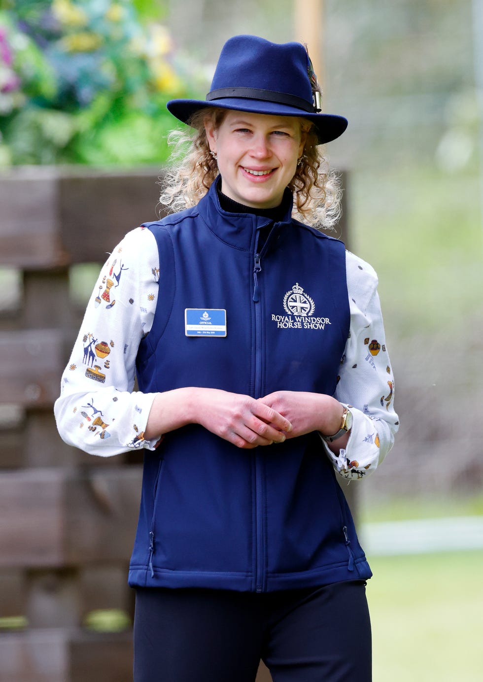 windsor, england may 16: (embargoed for publication in uk newspapers until 24 hours after create date and time) lady louise windsor, working as an official during the international carriage driving competition, attends day 3 of the royal windsor horse show 2026 in home park, windsor castle on may 16, 2026 in windsor, united kingdom. (photo by max mumby/indigo/getty images)