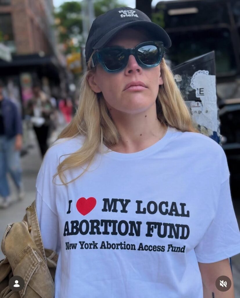 Busy Philipps on Instagram shows her support for the New York Abortion Access Fund