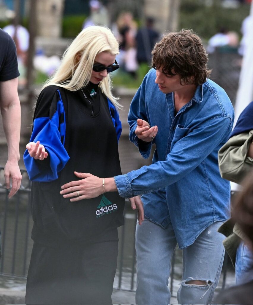 Anya Taylor-Joy and her husband Malcolm Mcrae at Disneyland recently