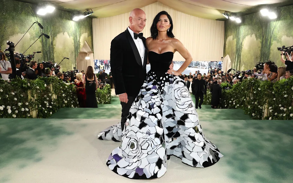 Jeff Bezos and Lauren Sanchez attend The 2024 Met Gala