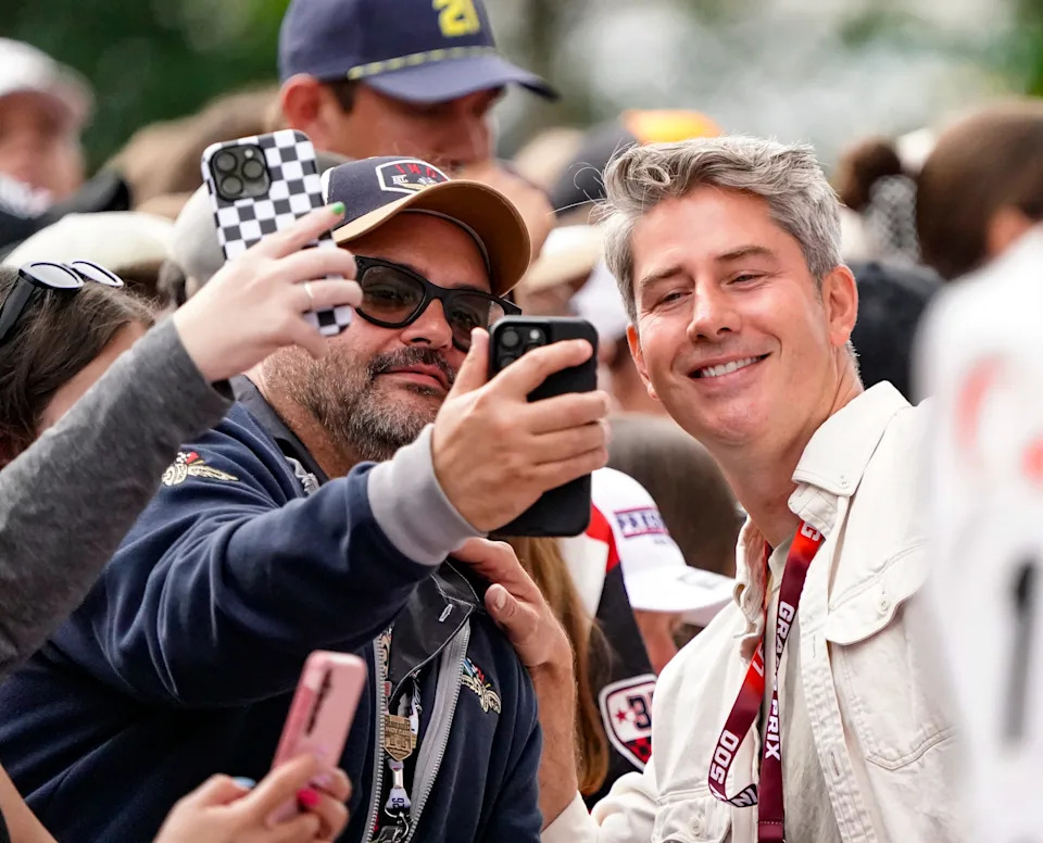 Arie Luyendyk Jr. walks the celebrity red carpet on Sunday, May 24, 2026, during the 110th running of the Indianapolis 500 at Indianapolis Motor Speedway.