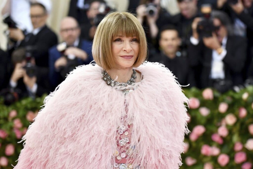 Anna Wintour attended The Metropolitan Museum of Art's Costume Institute benefit gala on May 6, 2019, in New York.