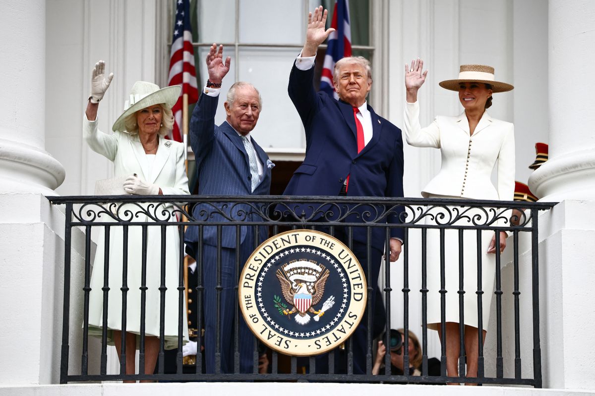 King Charles and Donald Trump
