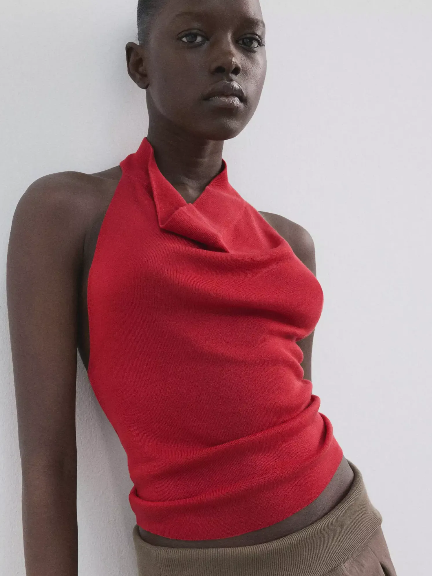 Halter-Neck Lyocell Top - Women | Mango Usa