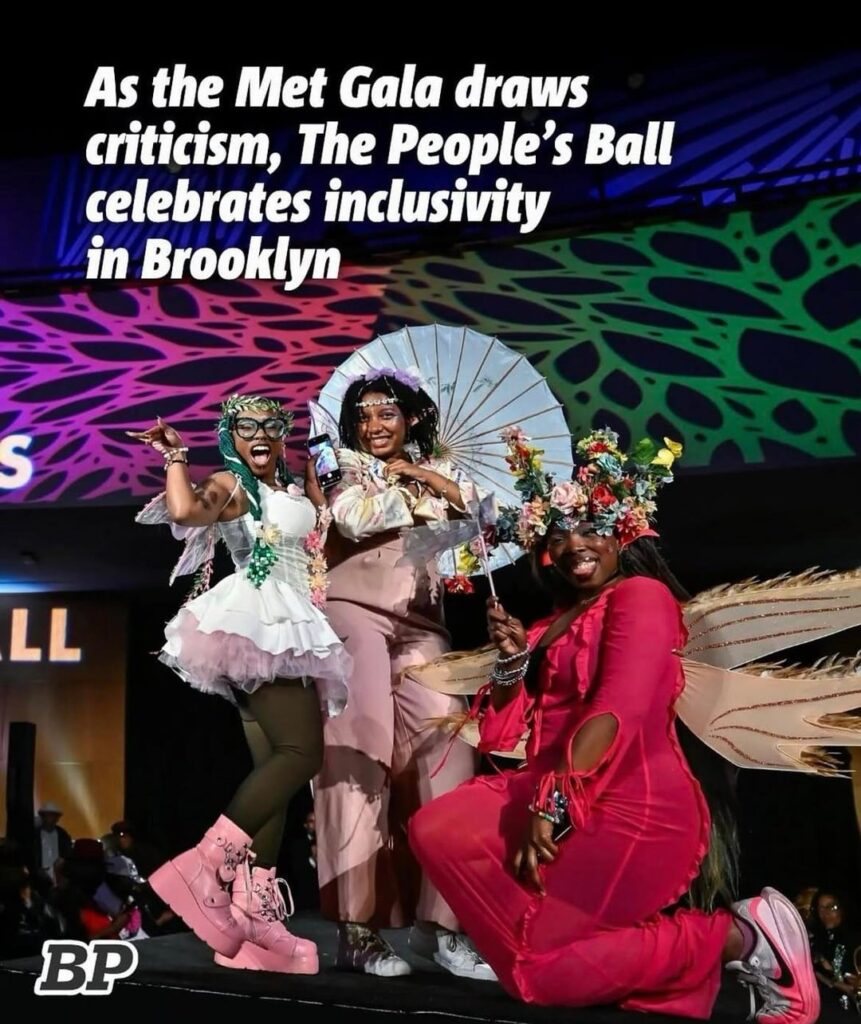 The 2026 People's Ball at the iconic Brooklyn Central Library. The annual free and inclusive event, held on the eve of the Met Gala, celebrates Brooklyn's fashion, individuality and creativity. Dozens of Brooklynites strutted the runway in dazzling handmade outfits.